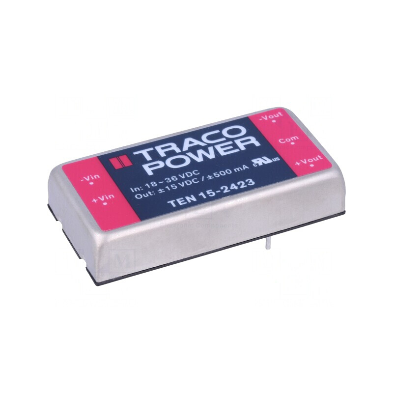 Convertor DC/DC 15W 18-36V la ±15V | Electronic-mag.ro | Componente Electronice Convertor DC/DC 15W 18-36V la ±15V | Electronic-mag.ro | Componente Electronice