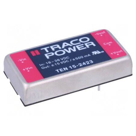 Convertor DC/DC 15W 18-36V la ±15V | Electronic-mag.ro | Componente Electronice