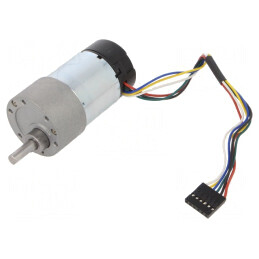 Motor DC cu Transmisie 6-12V 5.5A Ax Crestătură D 30:1 Metal Geared 37DX68L 64CPR