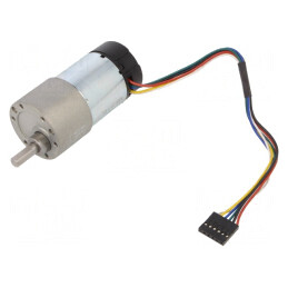 Motor DC cu transmisie 6-12V 5,5A ax crestătură D 100:1 | Electronic-mag.ro | Componente Electronice