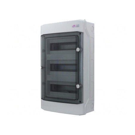 Carcasă pentru aparatură modulară IP65 gri deschis 36 moduli | Electronic-mag.ro | Componente Electronice