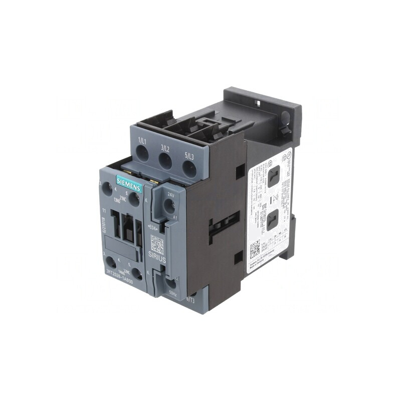 Contactor 3-polar 24VAC 25A cu Contacte Auxiliare | Electronic-mag.ro | Componente Electronice