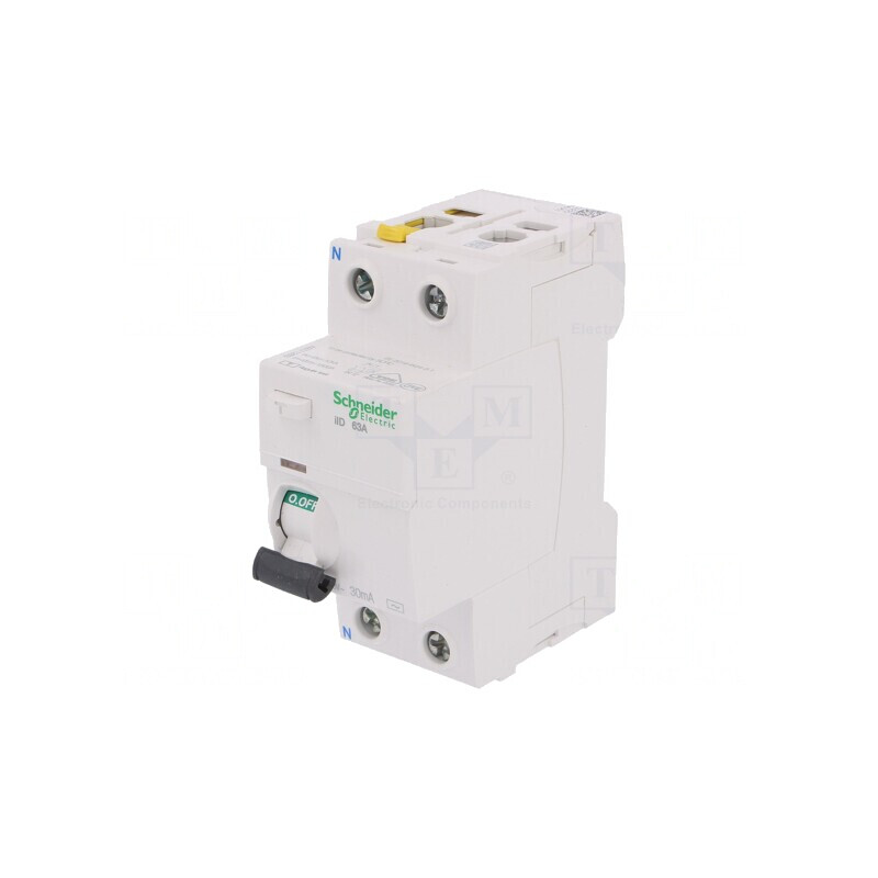 Întrerupător diferențial 63A 30mA 2P 400VAC | Electronic-mag.ro | Componente Electronice