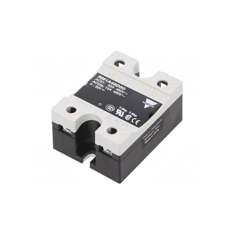 Releu Semiconductor 1-Fazat 50A 42-530VAC 4-32VDC | Electronic-mag.ro | Componente Electronice
