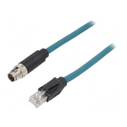 Cablu senzori și automatizări 8 pini X-ProfiNET TPU12FIM08XRJ020PU | Electronic-mag.ro | Componente Electronice