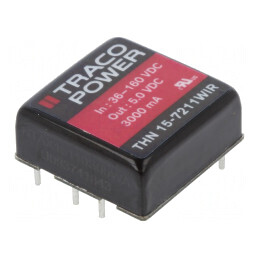 Convertor DC/DC 15W 36-160V la 5V 3000mA THN 15-7211WIR | Electronic-mag.ro | Componente Electronice