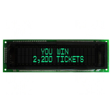 Afișaj VFD Alfanumeric 20x2 Verde 8.95mm | Electronic-mag.ro | Componente Electronice