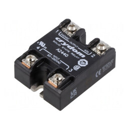 Releu semiconductor 40A 1-fazat 24÷280VAC | Electronic-mag.ro | Componente Electronice
