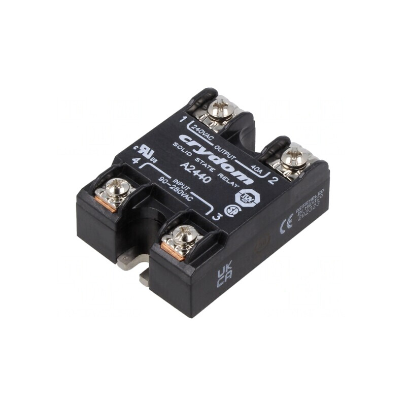 Releu semiconductor 40A 1-fazat 24÷280VAC | Electronic-mag.ro | Componente Electronice