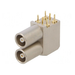 Conector coaxial soclu mamă PCB 4A IP50 50Ω | Electronic-mag.ro | Componente Electronice