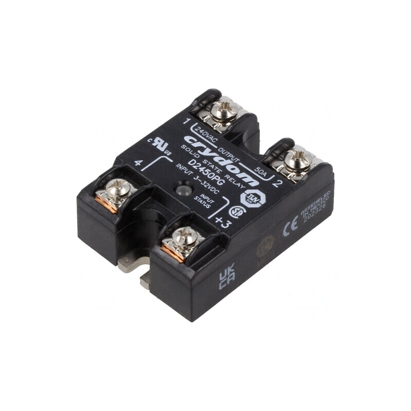 Releu Semiconductor 50A 1-fazat 24-280VAC 3-32VDC | Electronic-mag.ro | Componente Electronice Releu Semiconductor 50A 1-fazat 24-280VAC 3-32VDC | Electronic-mag.ro | Componente Electronice