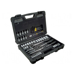 Set Chei Tubulare 6-Puncte 80 Bucăți Fixare 1/2 1/4 3/8 | Electronic-mag.ro | Componente Electronice