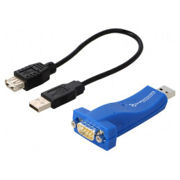 Convertor RS232 la USB 1 Port IP30 89x35x20mm 0-60°C | Electronic-mag.ro | Componente Electronice