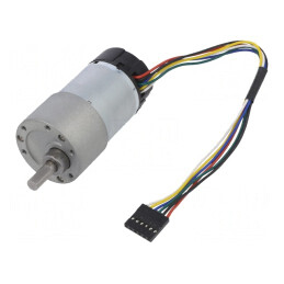 Motor DC cu Transmisie 6-12V 5.5A Ax Crestătură D 70:1 Metal 37DX70L 64 CPR | Electronic-mag.ro | Componente Electronice