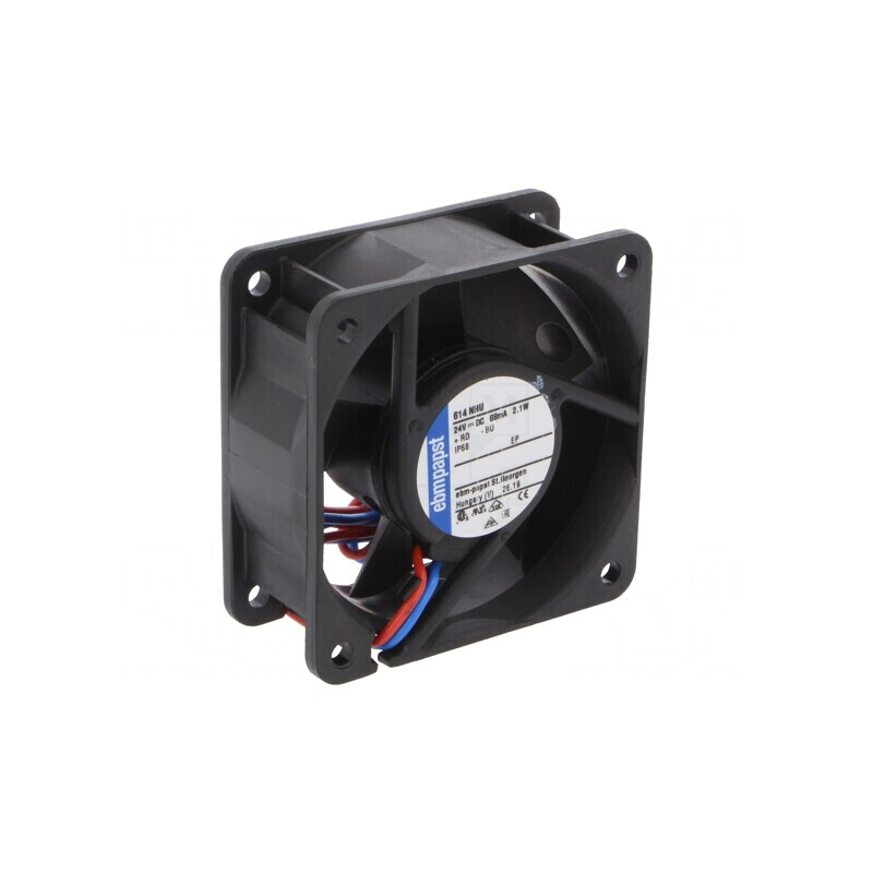 Ventilator Axial 24V DC 60x60x25mm 43m3/h 37dBA | Electronic-mag.ro | Componente Electronice