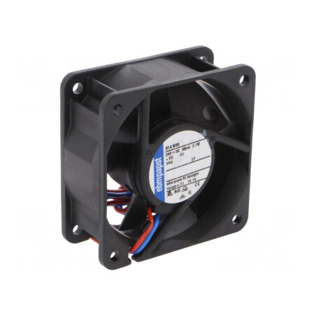 Ventilator Axial 24V DC 60x60x25mm 43m3/h 37dBA | Electronic-mag.ro | Componente Electronice