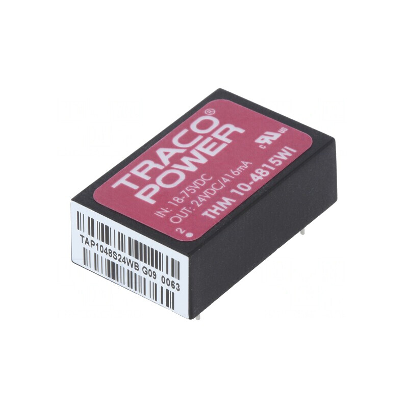 Convertor DC/DC 10W 18-75V la 24V 416mA DIP24 | Electronic-mag.ro | Componente Electronice