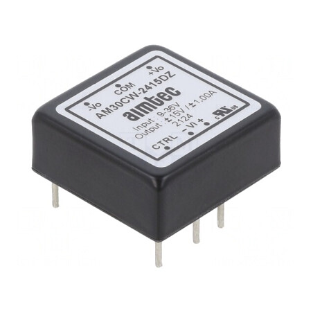 Convertor DC/DC 30W 9-36V 15V/-15V | Electronic-mag.ro | Componente Electronice