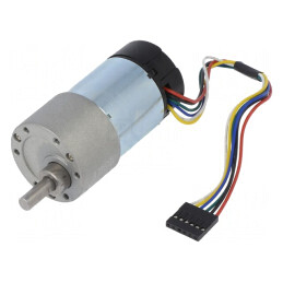 Motor DC cu Transmisie 24V 140 RPM 70:1 Metal Gearmotor | Electronic-mag.ro | Componente Electronice
