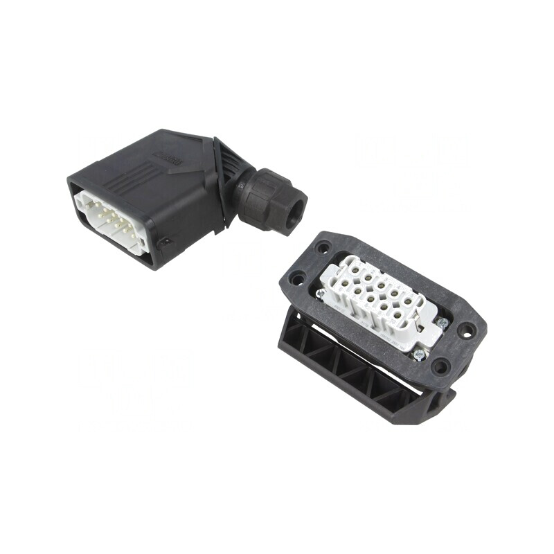 Conector Electric HDC 250V 16A 10 Pin 10 PE | Electronic-mag.ro | Componente Electronice