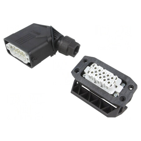 Conector Electric HDC 250V 16A 10 Pin 10 PE | Electronic-mag.ro | Componente Electronice