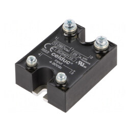 Releu Semiconductor Monofazat 25A 12-280VAC | Electronic-mag.ro | Componente Electronice