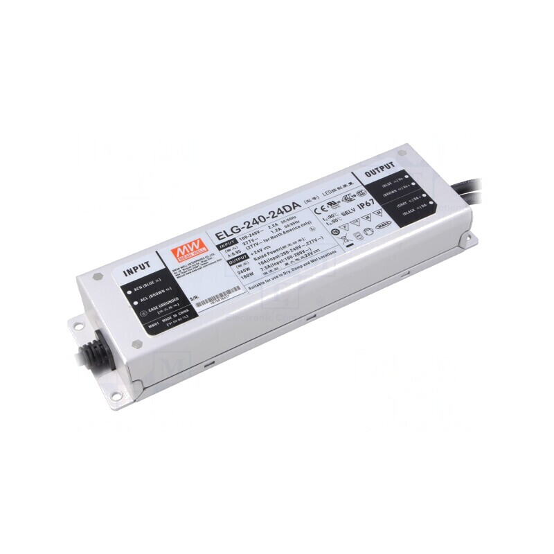 Alimentator LED 240W 24V 10A DALI | Electronic-mag.ro | Componente Electronice
