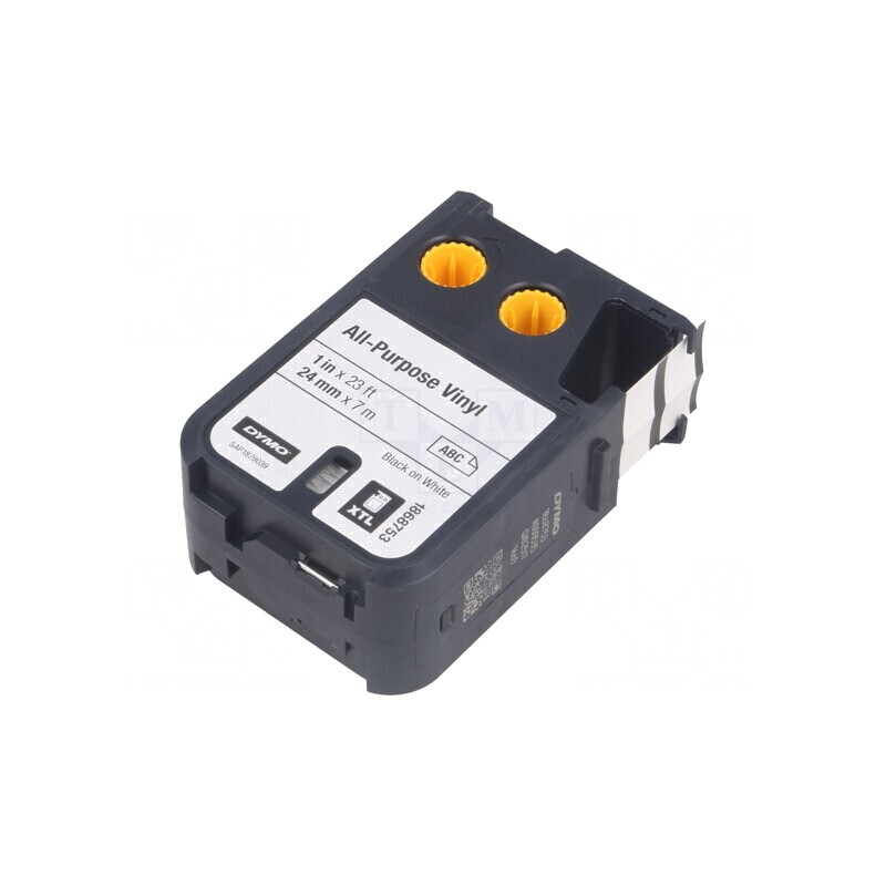 Bandă Albă 24mm x 7m cu Text Negru | Electronic-mag.ro | Componente Electronice