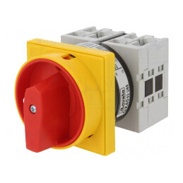 Comutator cu Came 2 Pozitii 40A 0-1 pentru Încastrare 4 Poli | Electronic-mag.ro | Componente Electronice