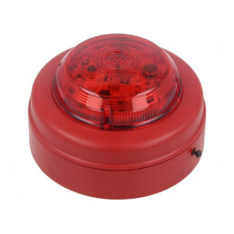 Semnalizator lumină flash roșie 9-60VDC IP21C IP65 | Electronic-mag.ro | Componente Electronice