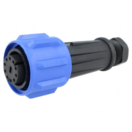 Conector circular mamă 10 pini nichelat Buccaneer 900 PX0911/10/S | Electronic-mag.ro | Componente Electronice
