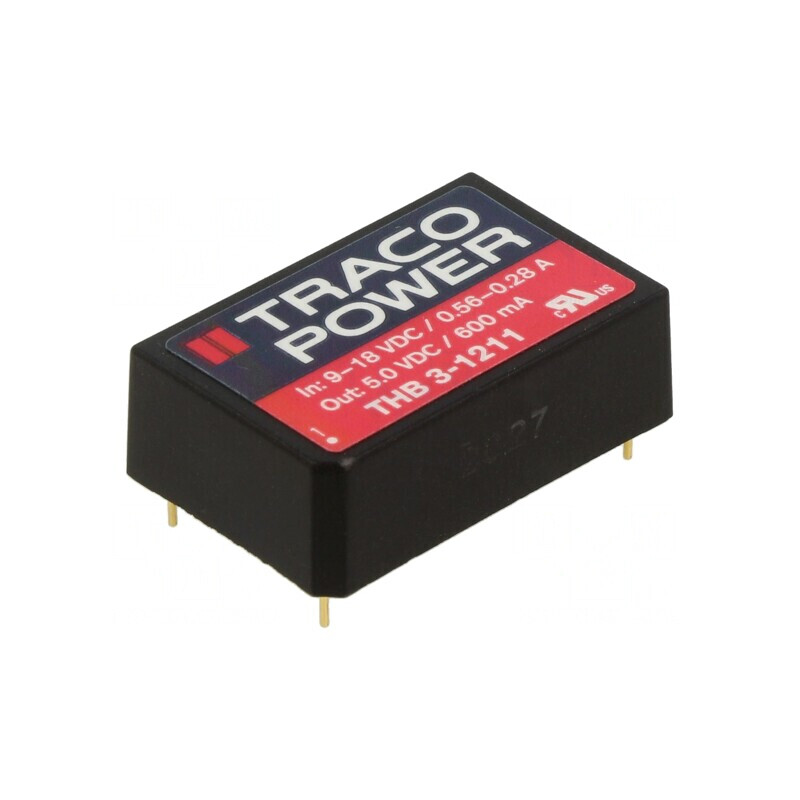 Convertor DC/DC 3W 9-18V la 5V 600mA DIP24 | Electronic-mag.ro | Componente Electronice