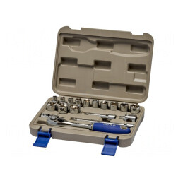 Set Chei Tubulare 6-Point 3/8 18 Piese | Electronic-mag.ro | Componente Electronice