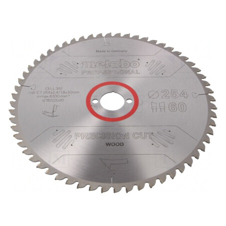 Disc ferăstrău circular 254mm 60 dinți | Electronic-mag.ro | Componente Electronice