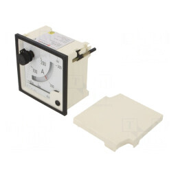 Ampermetru pe panou AC 0-250/300/500A Clasa 1.5 96x96mm | Electronic-mag.ro | Componente Electronice