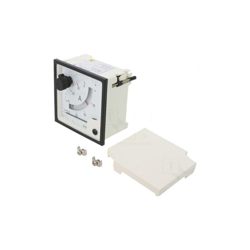 Ampermetru pe panou AC 0-40/48/80A 96x96mm Clasa 1.5 | Electronic-mag.ro | Componente Electronice