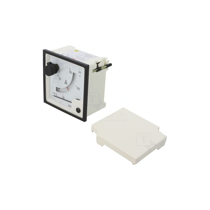 Ampermetru de panou AC 0-200A Clasa 1.5 96x96mm | Electronic-mag.ro | Componente Electronice