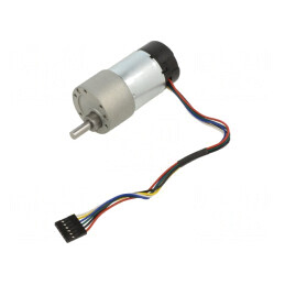 Motor DC cu Transmisie 6-12V 5.5A Ax Crestătură D 50:1 Metal Gearmotor | Electronic-mag.ro | Componente Electronice