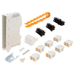 Carcasă pentru șină DIN, poliamidă, 113,3mm x 18,8mm x 77mm | Electronic-mag.ro | Componente Electronice