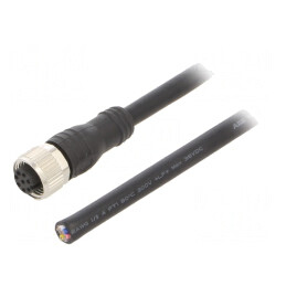 Cablu Conectare M12 8PIN 10m PVC 80°C