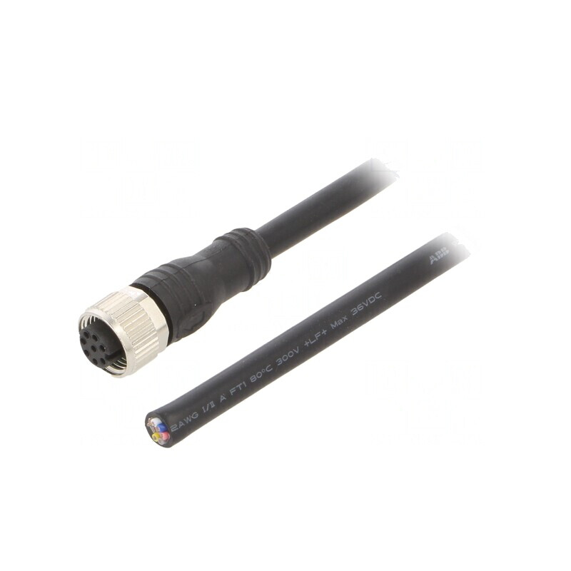 Cablu Conectare M12 8PIN 10m PVC 80°C | Electronic-mag.ro | Componente Electronice