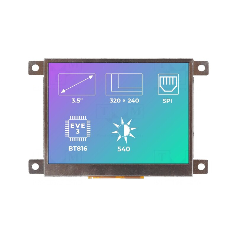 Afișaj TFT 3,5" 320x240 LED 540cd/m2 | Electronic-mag.ro | Componente Electronice