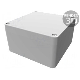 Carcasă Universală Aluminiu 160x160x90mm | Electronic-mag.ro | Componente Electronice