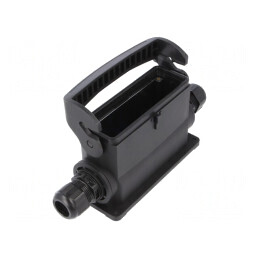 Carcasă pentru conectori HDC Han-Eco B 24B drept | Electronic-mag.ro | Componente Electronice