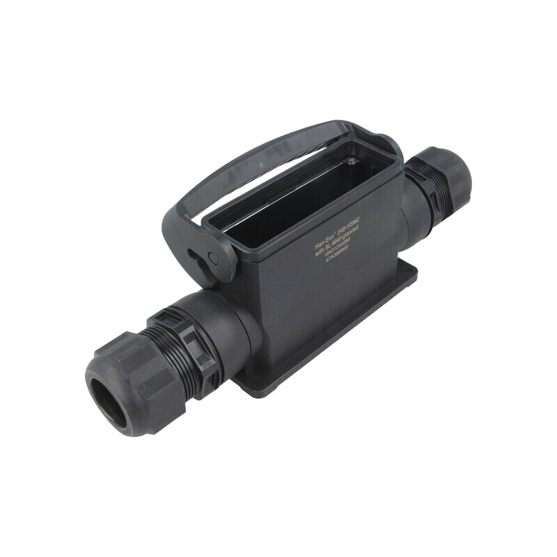 Carcasă pentru conectori HDC Han-Eco B 24B drept | Electronic-mag.ro | Componente Electronice