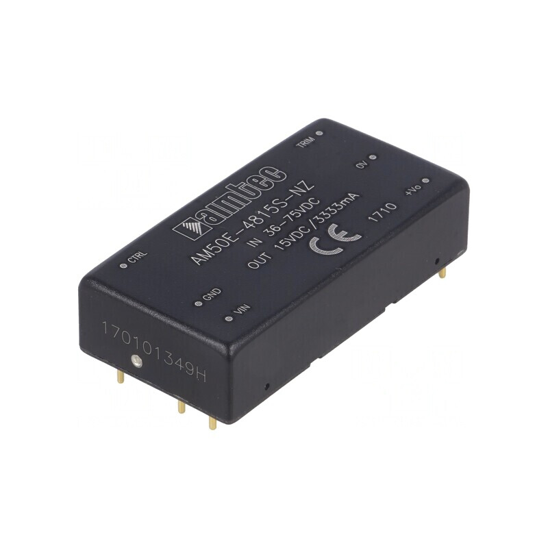 Convertor DC/DC 50W 36-75V la 15V 3.333A | Electronic-mag.ro | Componente Electronice
