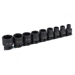 Set Chei Tubulare cu Impact 1/2 9 Bucăți | Electronic-mag.ro | Componente Electronice