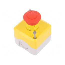 Casetă de Comandă Harmony XB5 cu Buton Ciupercă IP66 | Electronic-mag.ro | Componente Electronice