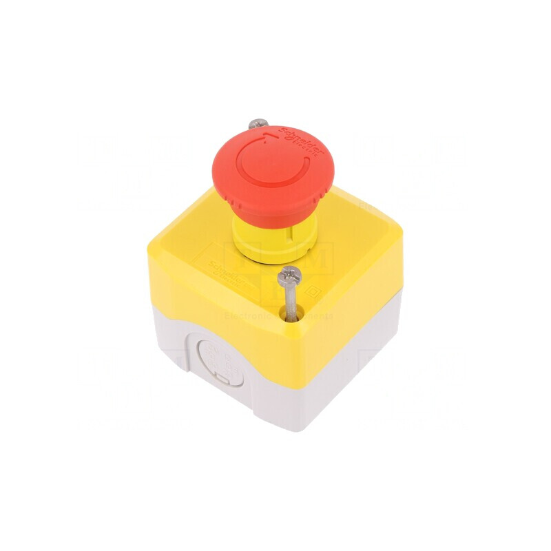 Casetă de Comandă Harmony XB5 cu Buton Ciupercă IP66 | Electronic-mag.ro | Componente Electronice