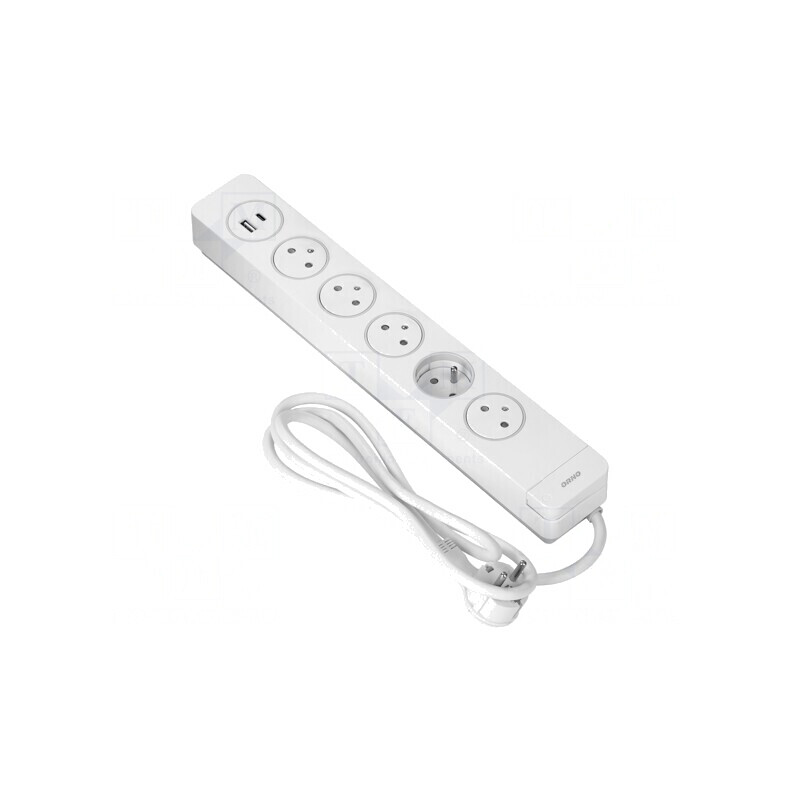 Prelungitor cu 5 prize și protecție la supratensiune 16A | Electronic-mag.ro | Componente Electronice